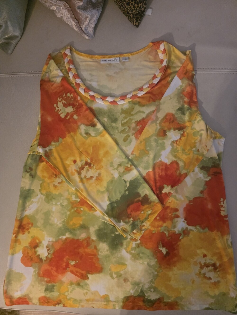 Susan Graver Liquid Knit Top XL